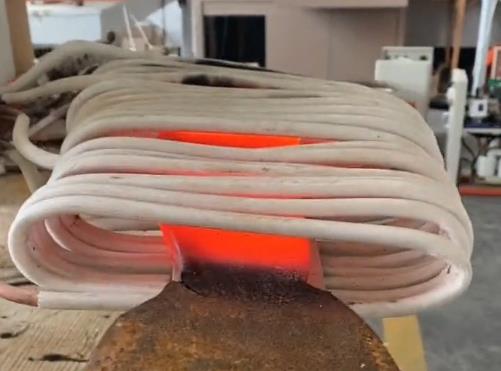 超高頻感應加熱機五金工具農具感應加熱后續可以淬火或者鍛打