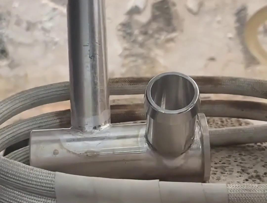 汽車空調管路鋁壓板，鋁管鋁件感應焊接用高頻焊機